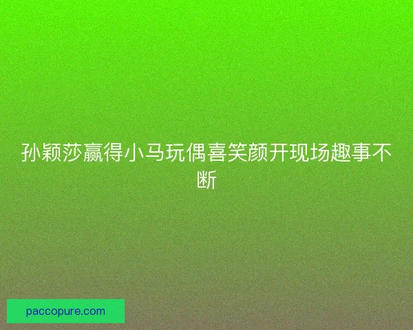 孙颖莎赢得小马玩偶喜笑颜开现场趣事不断 孙颖莎赢得小马玩偶喜笑颜开现场趣事不断